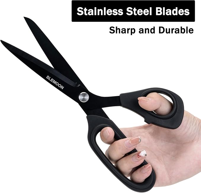 10" Scissors All Purpose, Heavy Duty Premium Stainless Steel Tailor Scissors - Image 4