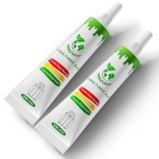 Fabric Glue Permanent, 60ml Super-Strong Clear Washable Fabric Adhesive by ProfessionalGlues