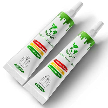 Fabric Glue Permanent, 60ml Super-Strong Clear Washable Fabric Adhesive by ProfessionalGlues
