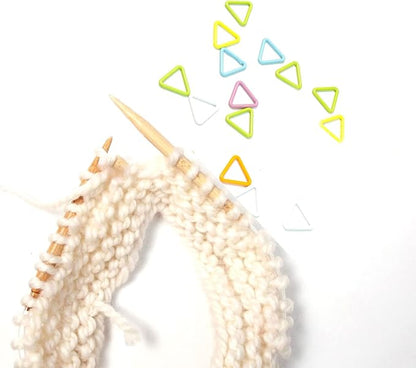 Hilsayum 30PCS Mini Metal Stitch Markers Triangle-Shaped Stitch Markers - Image 7