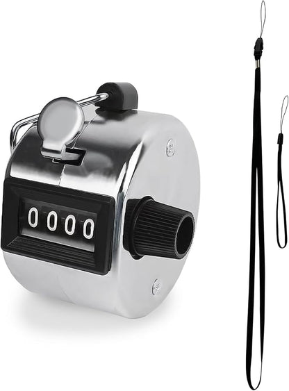 GDMINLO Metal Hand Tally Clicker Counter, 4-Digit Number Count Clicker by GDMINLO