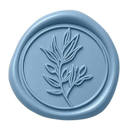 PONATIA Dusty Blue Wax Seal Stickers by ponatia