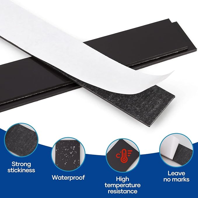 Rammos Magnetic Strips with Adhesive Backing 6 Pack Extra Strong and Heavy Duty - Image 4