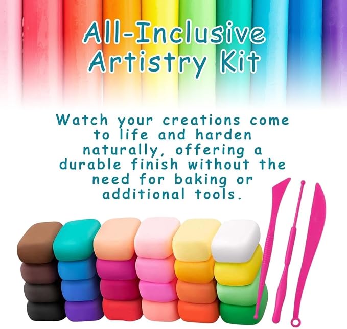 36 Color Air Dry Foam Clay for Sculpting and Cosplay Set - Image 6