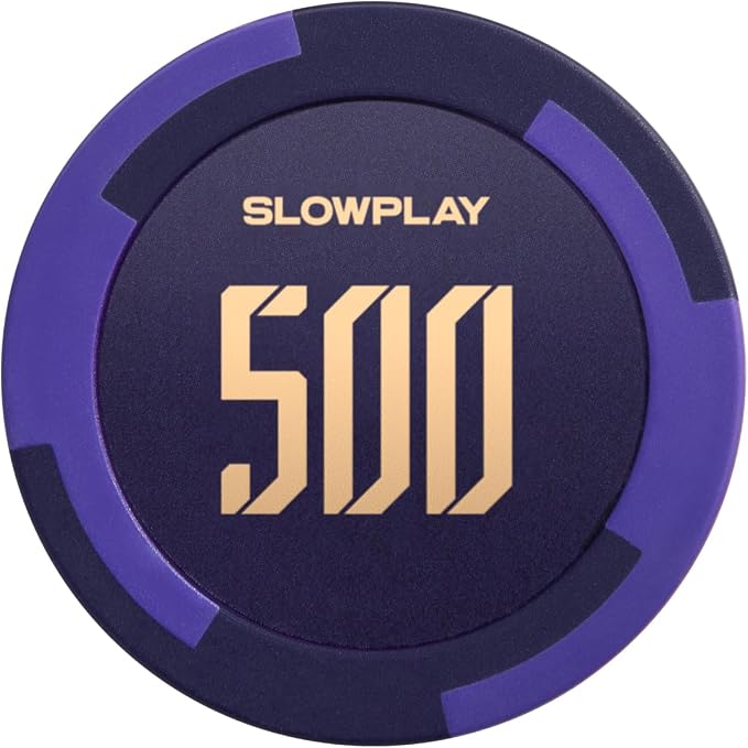 SLOWPLAY Godel Clay Poker Chips, 14 Grams Heavyweight Clay Composite, 40mm by SLOWPLAY
