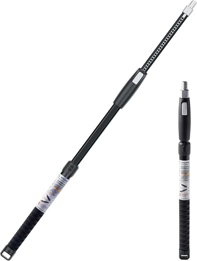 VOOMEY 2.3-4 ft Dual Extending 28 Point Adjustable Extension Pole by VOOMEY