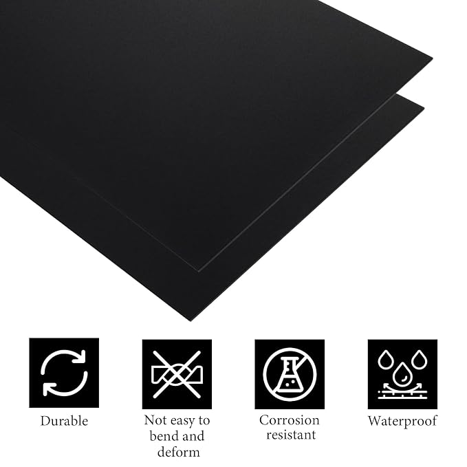 4PCS 6 x 12 x 1/25 Inch Anodized Aluminum Sheet, 1MM Thin Metal Plates - Image 4