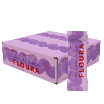 Floura Brambleberry Lavender Fruit-Forward Fiber Bars– High Fiber, Gluten & by Floura
