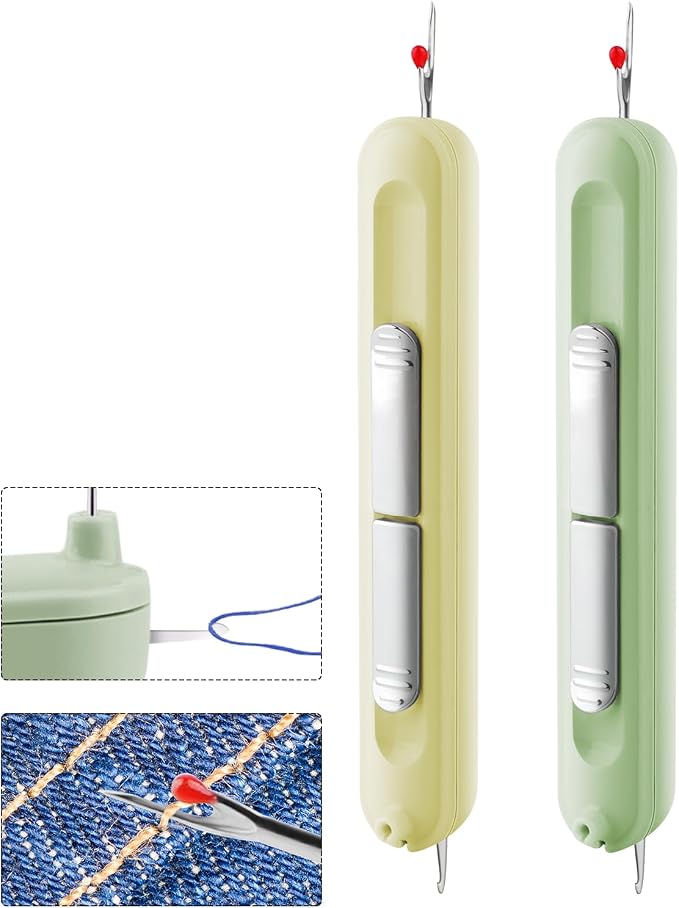 Needle Threaders, 2 in 1 Plug-in Needle Threader Seam Ripper Tool, Automatic by FENGWANGLI
