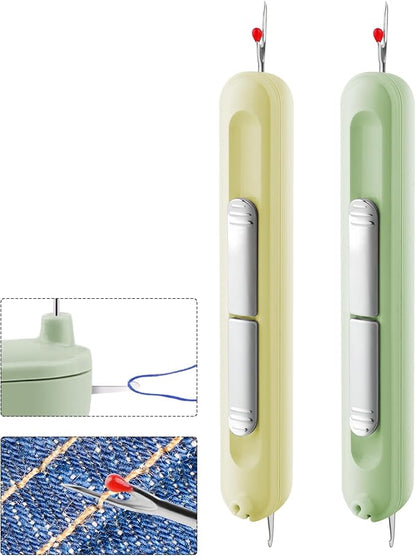 Needle Threaders, 2 in 1 Plug-in Needle Threader Seam Ripper Tool, Automatic by FENGWANGLI