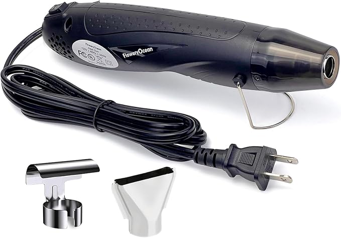 Mini Heat Gun+Reflector Nozzle Kit 350W Fast Heat Hot Air Gun Overload by FloweryOcean