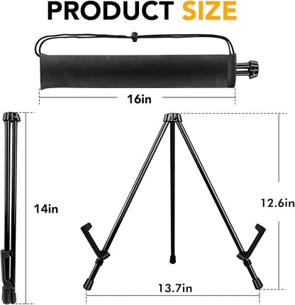 AROIC 6 pack 14'' Tabletop Easels, Adjustable Portable Table Top Easel - Image 2