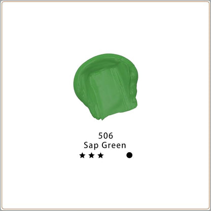 Artecho Green Acrylic Paint, Sap Green Paint Tubes, Art Craft Paints - Image 2