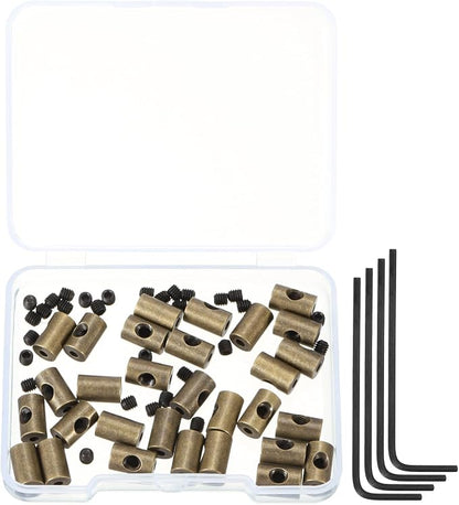 MECCANIXITY 30 Pcs Metal Locking Pin Backs, Locking Pin Keepers Locking Clasp by MECCANIXITY