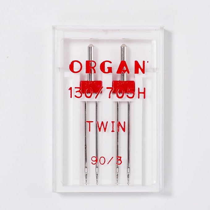 Organ Twin Sewing Machine Needles Size 90/14 3.0mm, - Image 4