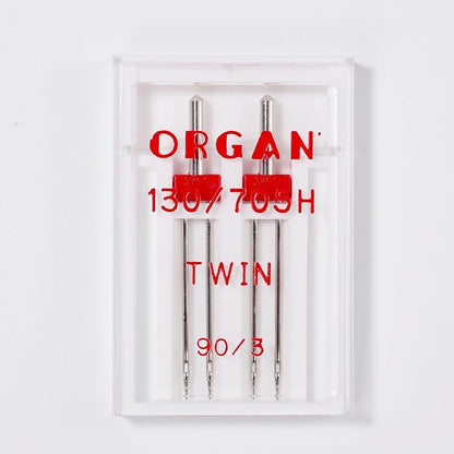 Organ Twin Sewing Machine Needles Size 90/14 3.0mm, - Image 4