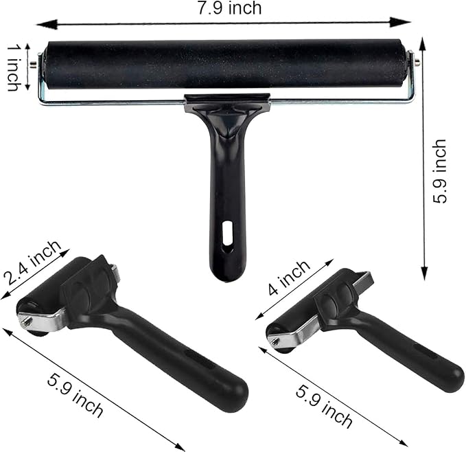 3 Pack Printmaking Brayers - Image 2
