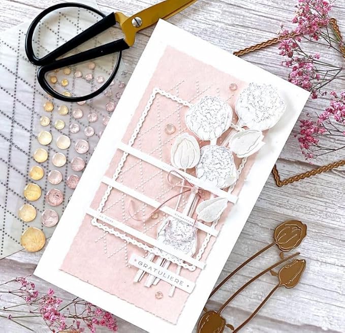 Lapoo Metal Cutting Die for Scrapbooking, 3D Backgrounds Frame New Cutting Dies - Image 3