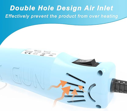 Heat Gun for Crafting, Mini Hot Air Gun Tool for Epoxy Resin, Shrunk Wrapping - Image 5