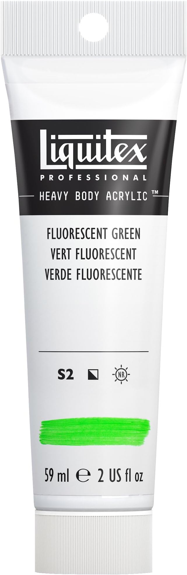 Liquitex Professional Heavy Body Acrylic Paint, 2-oz Tube, Fluorescent Green by Liquitex
