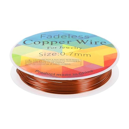 HARFINGTON 10ft Jewelry Wire, 22 Gauge Brass Craft Soft Metal Tarnish Resistant by HARFINGTON