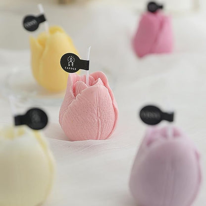 2Pcs Tulip Silicone Candle Flower Wax Mold Silicone - Image 7