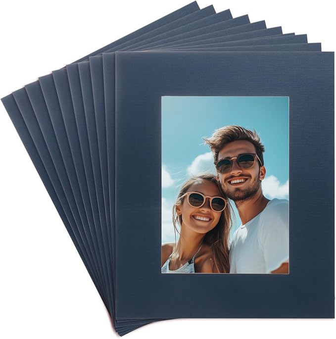 uxcell 10Pcs Picture Mats, 8 x 10 Mat Board Center by uxcell