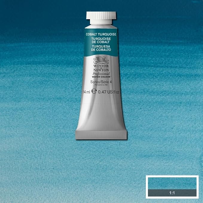 Winsor & Newton Professional Water Colour Paint, 0.47-oz Tube, Cobalt Turquoise - Image 6
