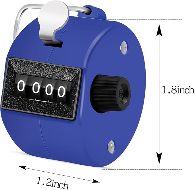 12 Pcs Hand Tally Counter 4-Digit Lap Counter Clicker, Manual Mechanical - Image 2