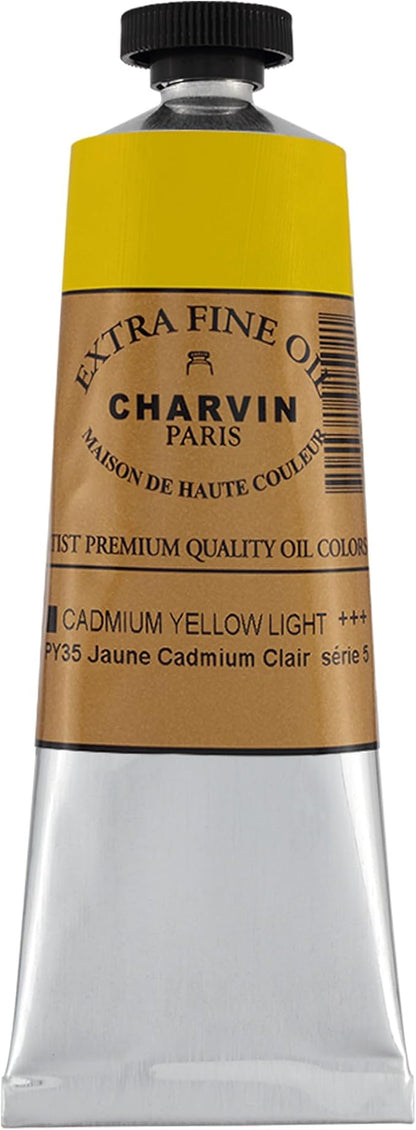 Charvin Extra Fine Oil Paint, Cadmium Yellow Light 60 mL - Image 2