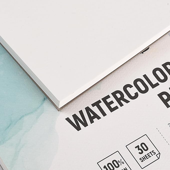 Fingraspuro Watercolor Paper Pad 9x12 Inch, 30 Sheets, 100% Cotton, Cold Pressed - Image 4