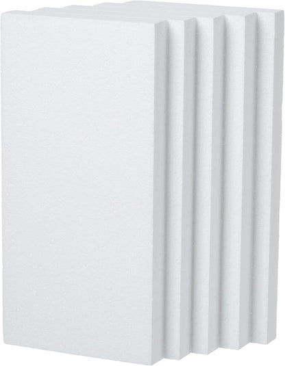 Crafare 5 Pack Craft Foam Blocks 12X6X1 inch Polystyrene Brick Rectangle - Image 4