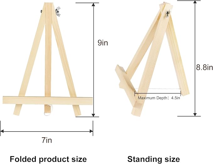 Kinlink 9 Inch Tall Wood Easels - Image 4
