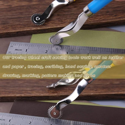 LUNARM 2 Pcs Tracing Wheel Sewing Tool, Plastic Handle Needle Point Tracing - Image 7