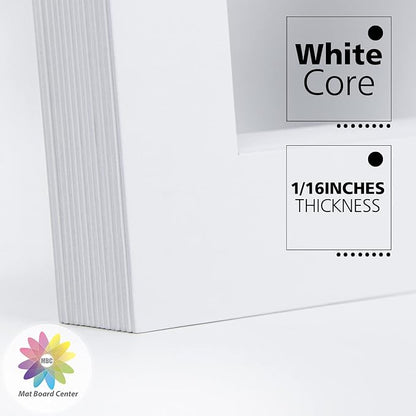 Mat Board Center, 11x14 for 8x10 Off White Color Mats - Image 8