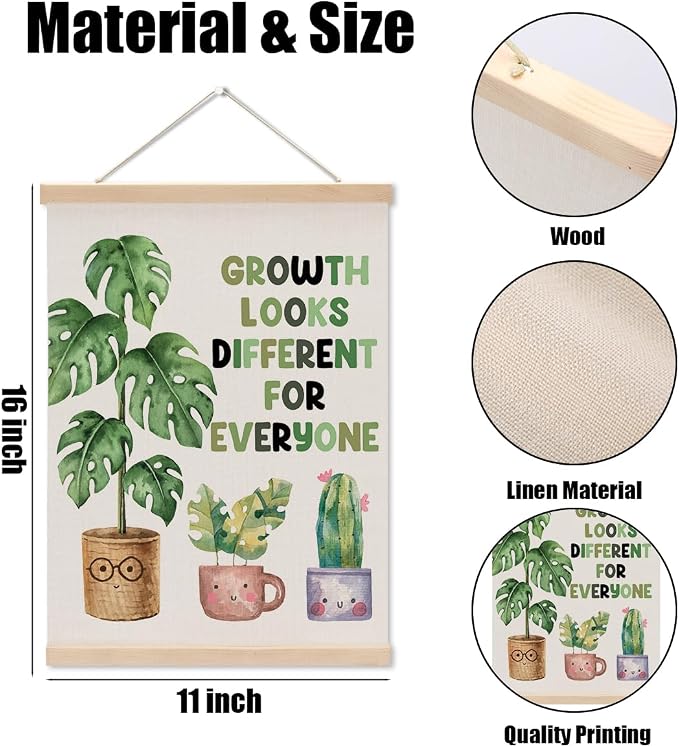 Inspirational Poster Hanger, Therapy Office Decor Growth Mindset Wall Decor - Image 6