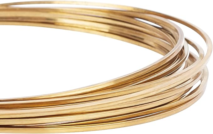 BENECREAT 16.4 Feet Square Brass Wire by BENECREAT