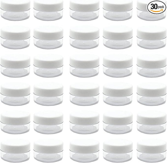 30 Pcs Sample Containers, 10 Gram Mini Sample Jars by MYYZMY