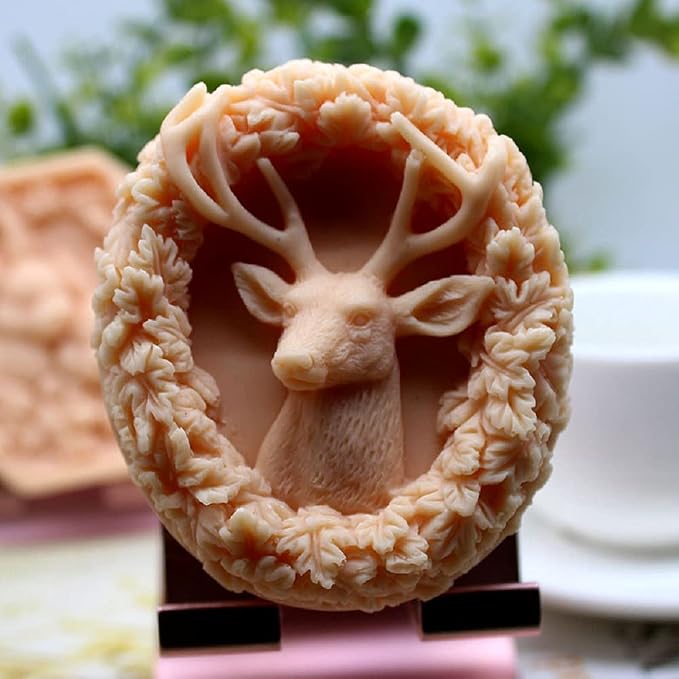 Deer Silicone Animal Soap Mold by ESEENSSiliconeMolds
