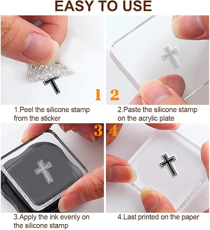 6 Pcs Christian Bible Verse Clear Stamps - Image 5