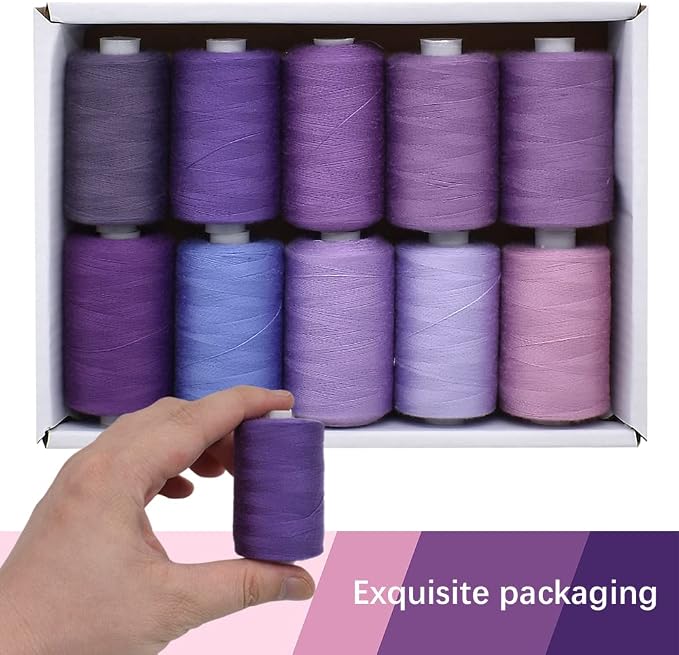 Sewing Thread 10 Color Sewing Industrial Purpose 1000 Yards Per Spool 40S/2 - Image 4