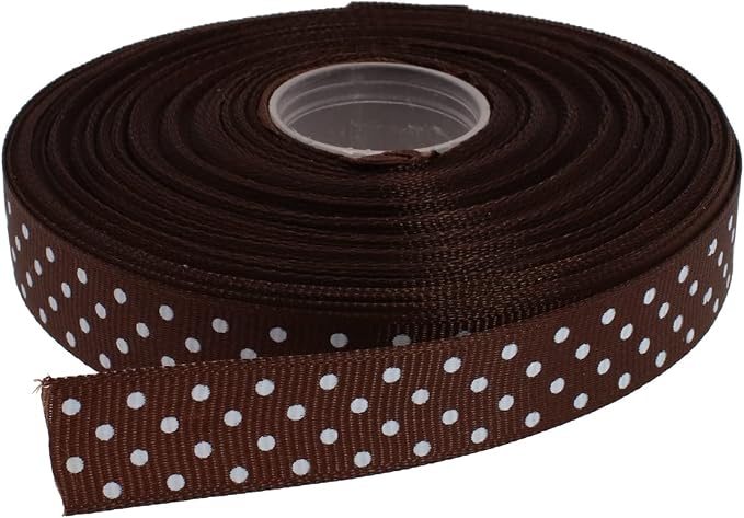 Polka Dot Grosgrain Ribbon 25 Yard Each Roll 100% Polyester by Unknown