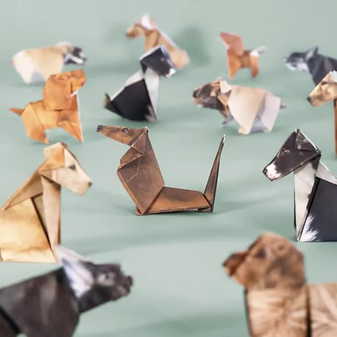 DIY Paper Cats Kit, Cute Kitten Origami Papercraft Kit, 50 Sheets DIY Origami - Image 8