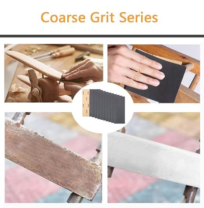 30Pcs 9 x 3.6 Inchs 400 Grit Wet and Dry Handmade Universal Sanding Sheets - Image 4