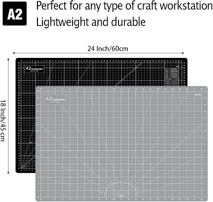HEADLEY TOOLS 18" x 24" Thickened Self Healing Cutting Mat, A2 Rotary Cutting - Image 2