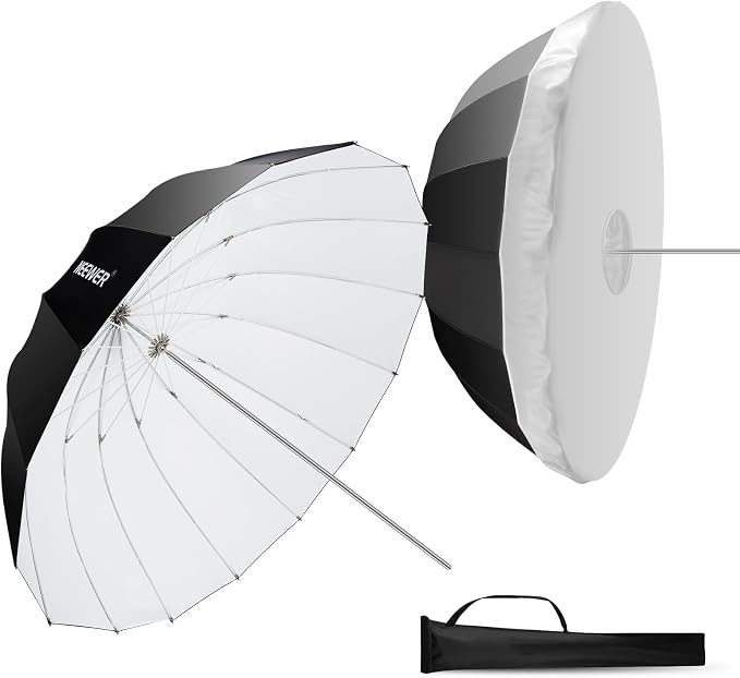 NEEWER 41"/104cm Parabolic Reflective Umbrella Photography by Neewer