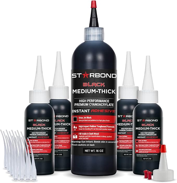 Premium Grade Cyanoacrylate Super Glue by STARBOND - 16 OZ Complete Refill KIT by STARBOND