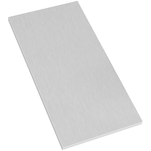 6061 T651 Aluminum Sheet Metal 6 x 12 x 0.40 Inch Flat Plain Aluminum Plate by Lswteiz