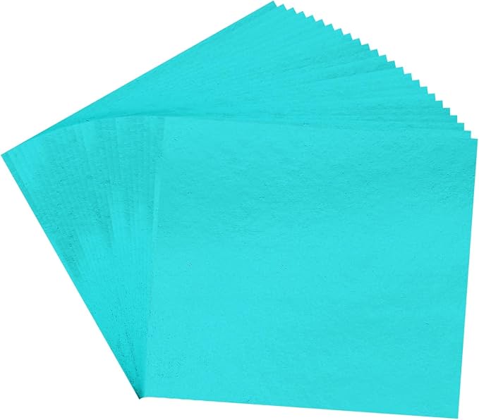 PATIKIL Gold Leaf Sheets for Art 3.7" x 3.4", Light Blue by PATIKIL