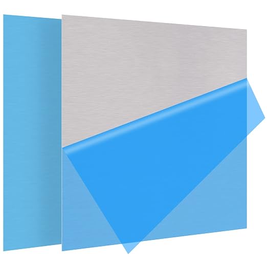 2Pack 5052 H32 Thin Aluminum Sheet Metal 12 x 12 x 0.012 Aluminum Plate Covered by Lswteiz